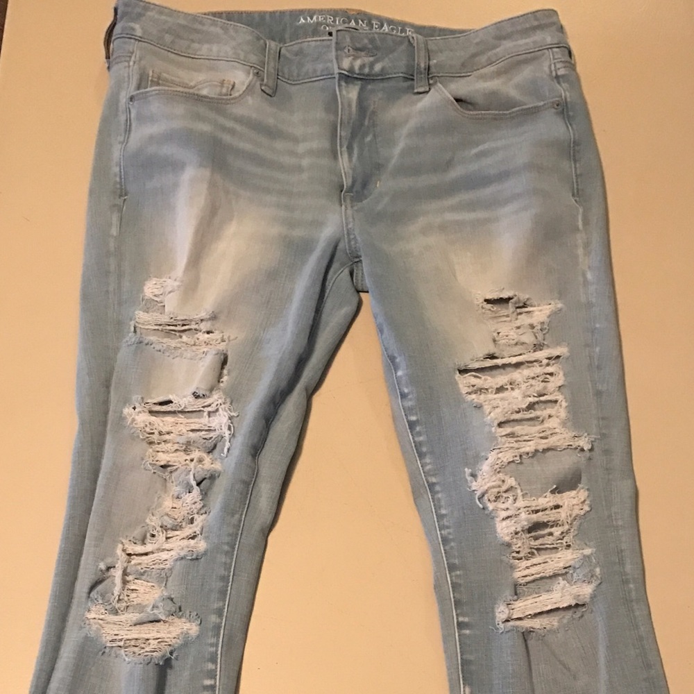 America. Eagle ripped jeans
