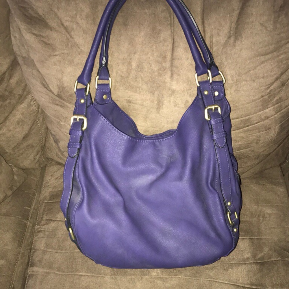 Purple shoulder bag