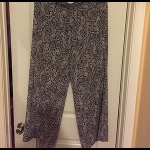 Wide leg flowy pants