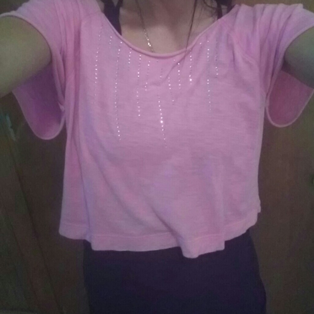 Victoria secret PiNK crop Tee