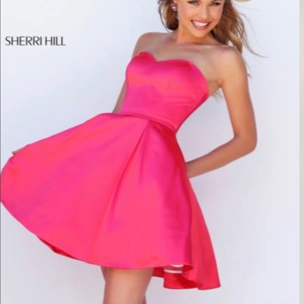 Sherri Hill Pink Sweetheart Dress
