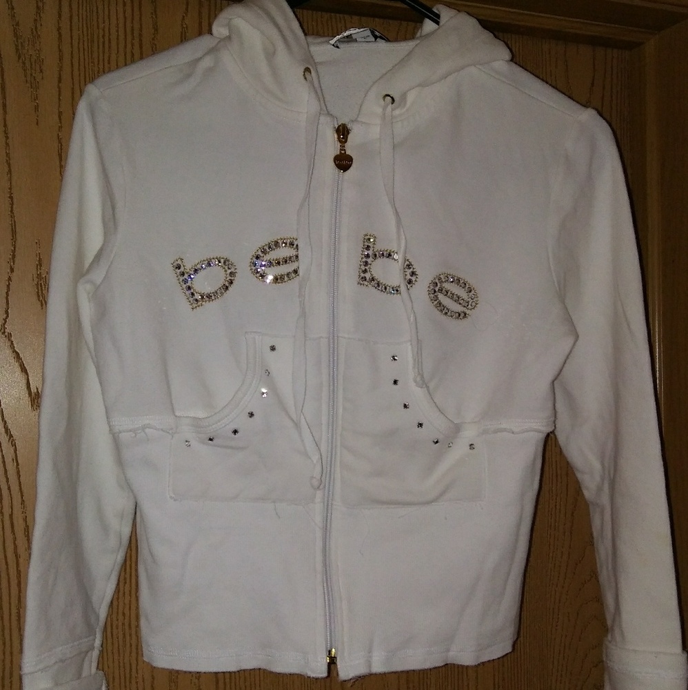White bebe hoodie