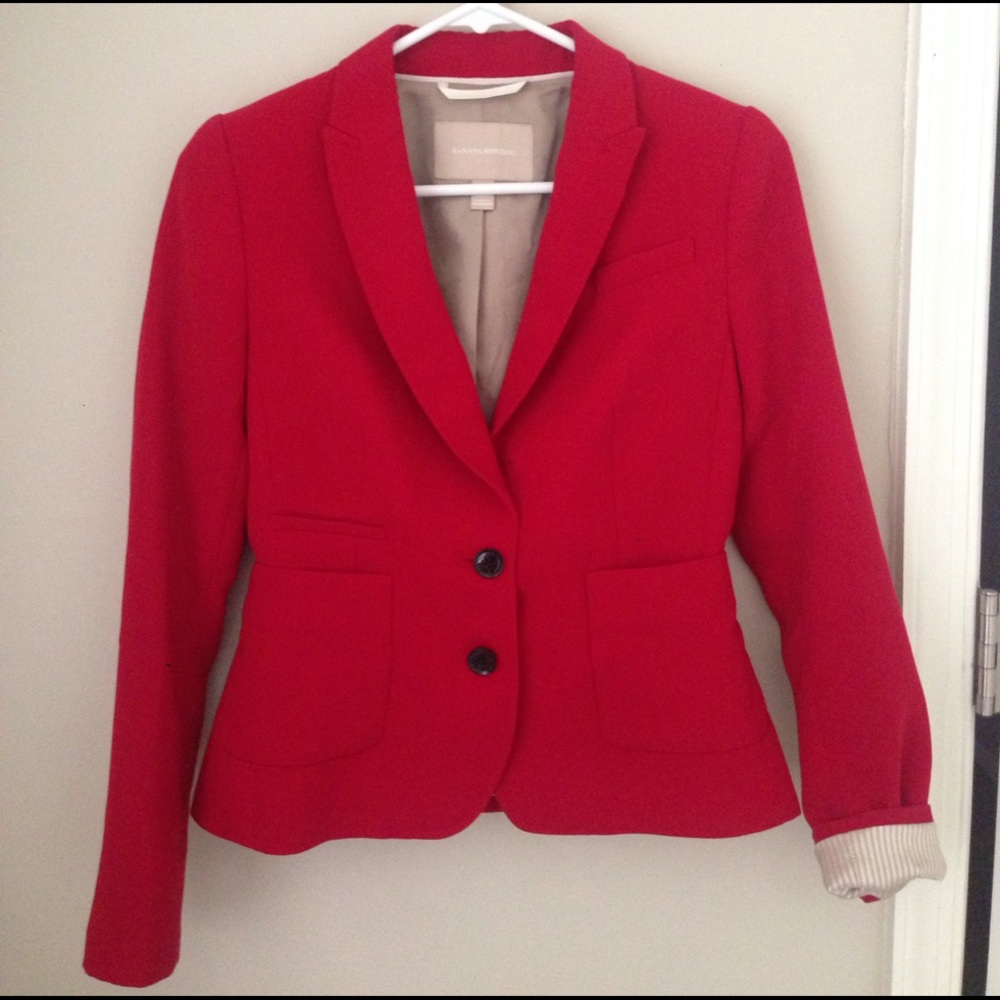 Banana Republic - red blazer