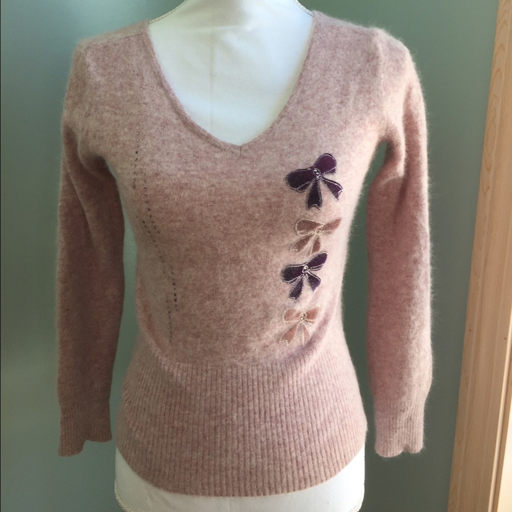 Vintage look angora sweater