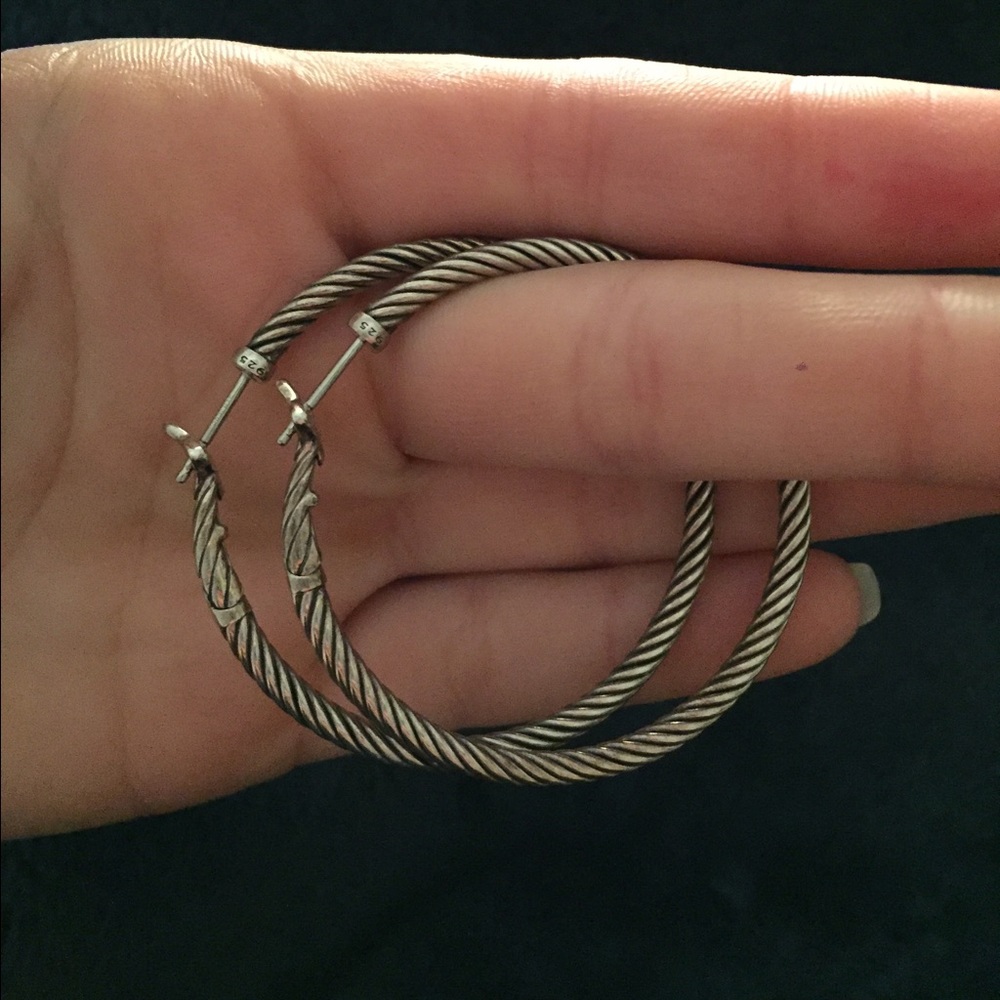 David Yurman Cable Hoop Earrings