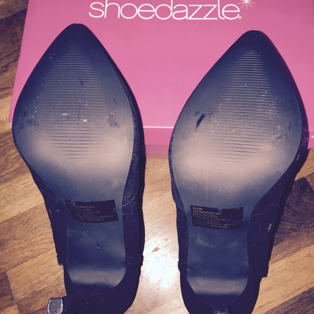 Black high hell booties - Picture 5 of 5