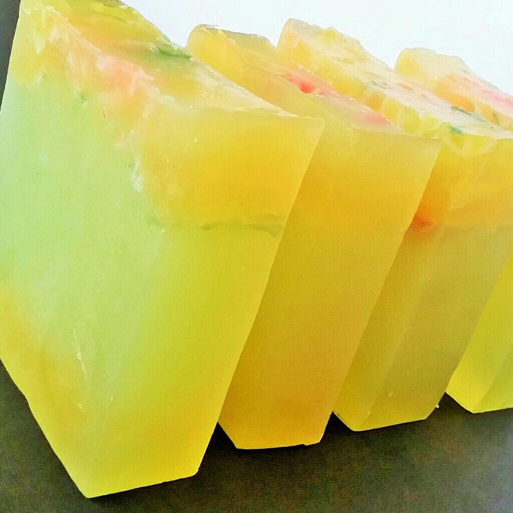 Handmade Glycerin Lemon Soap. 5oz