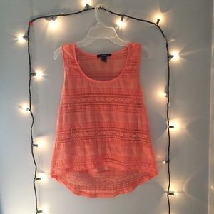 Lace see through top