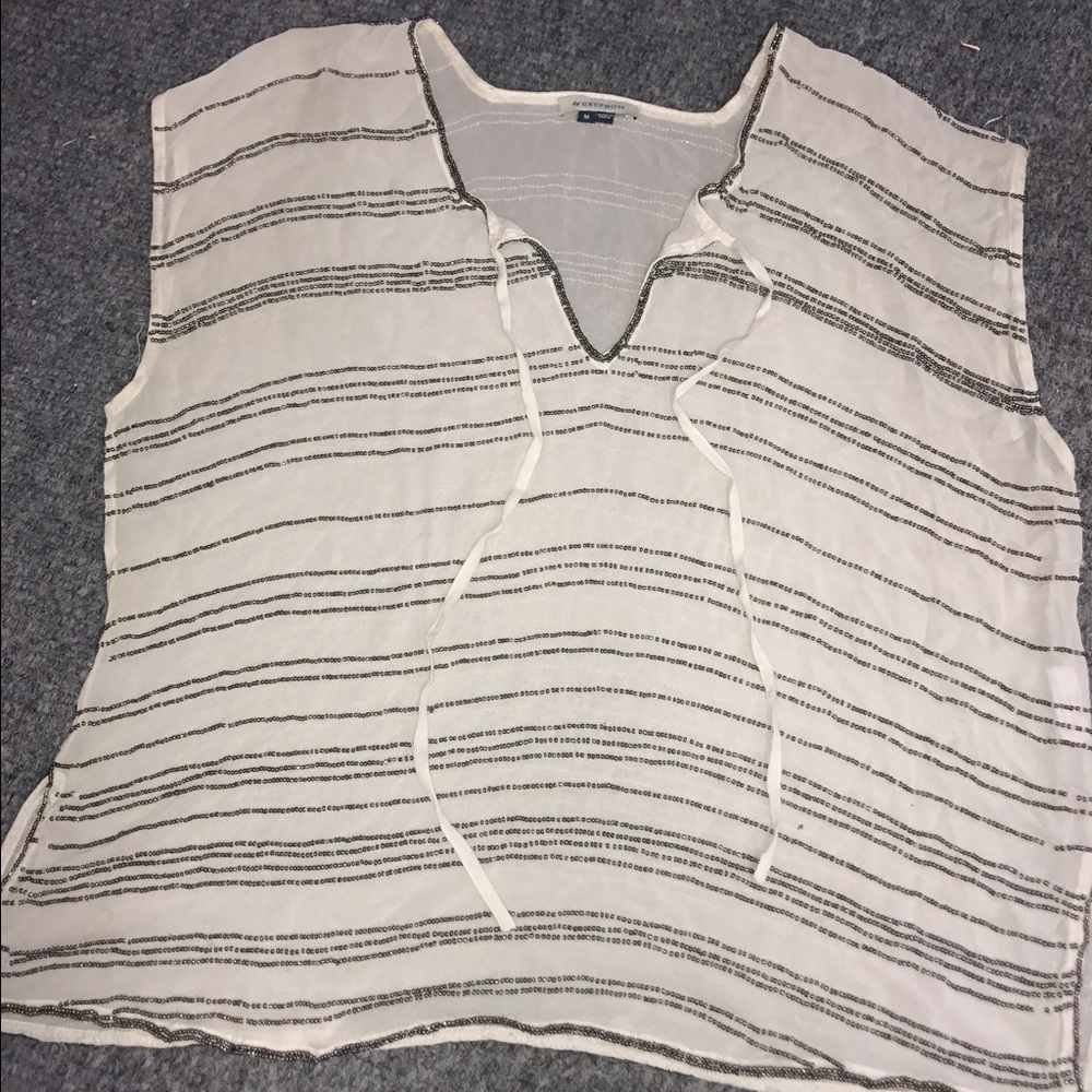 Gryphon beige beaded shirt