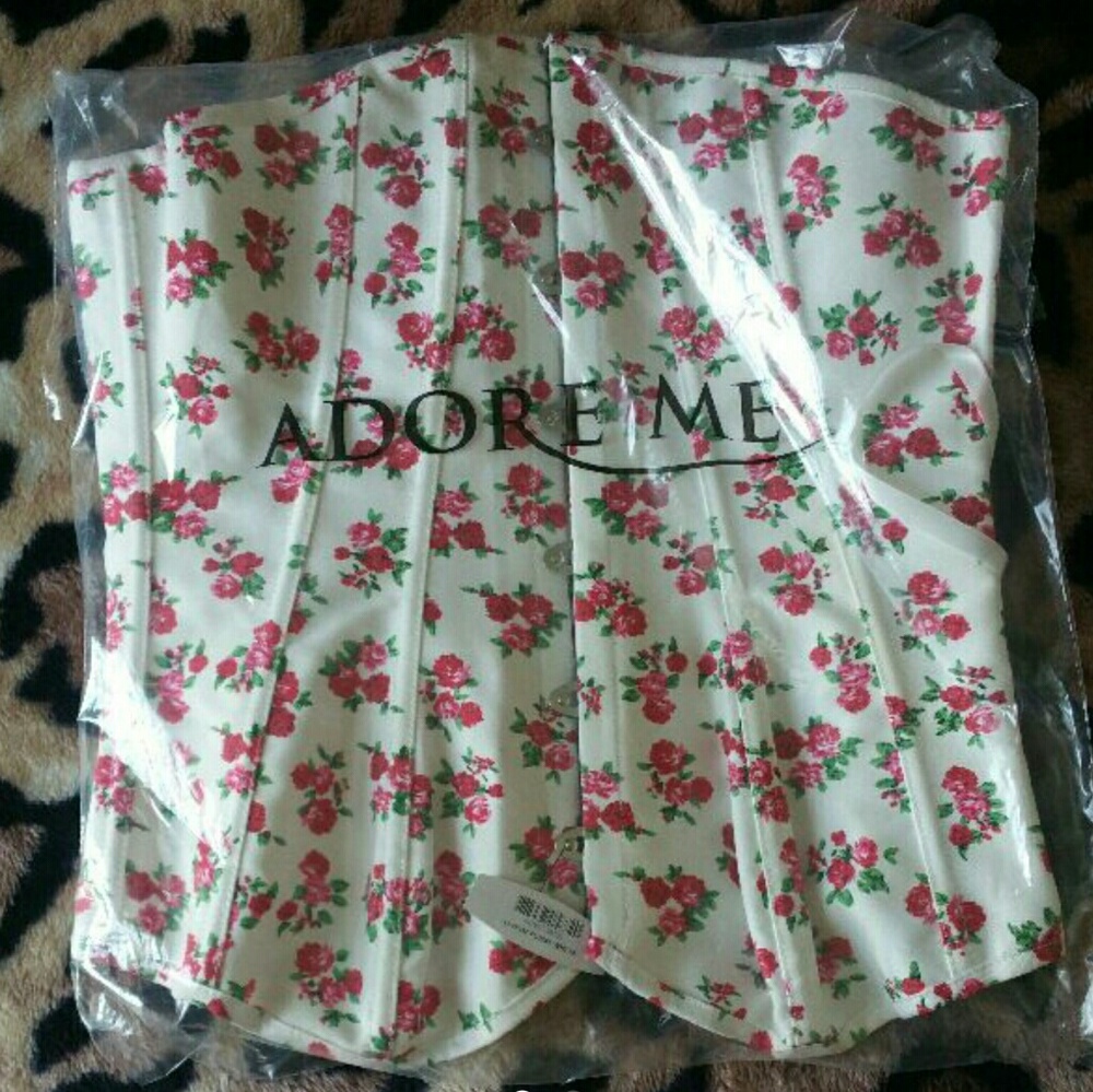 Adore me floral corset