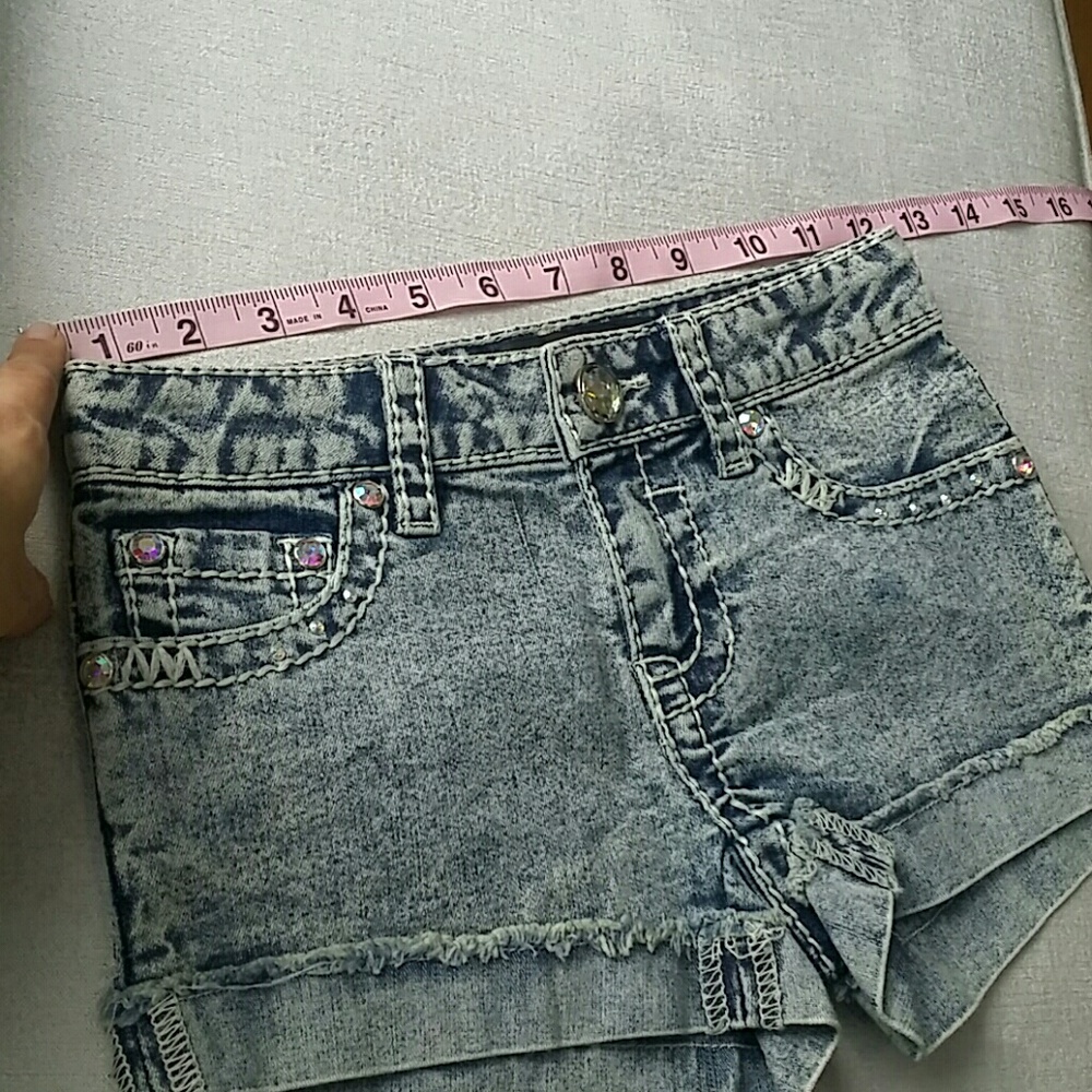For girls- soft stretchy denim shorts
