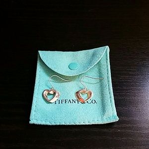 Tiffany heart dangle earrings