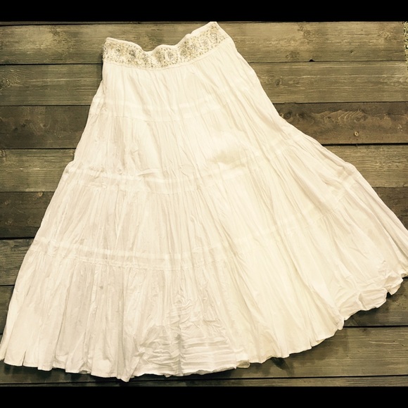 BCBG Dresses & Skirts - SOLD BCBG  White Maxi Skirt