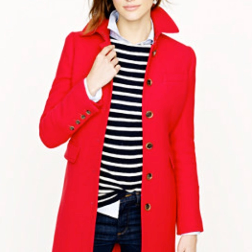 J. Crew Metro Thinsulate in Authentic Red