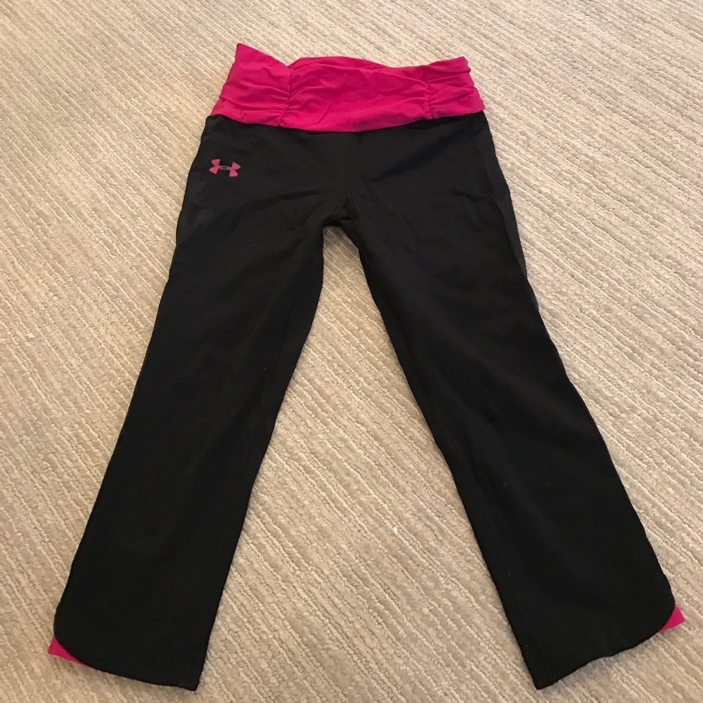 Black And Pink Under Armor Leggings