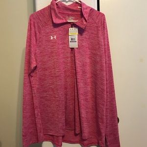 Under amour heat gear pink pullover