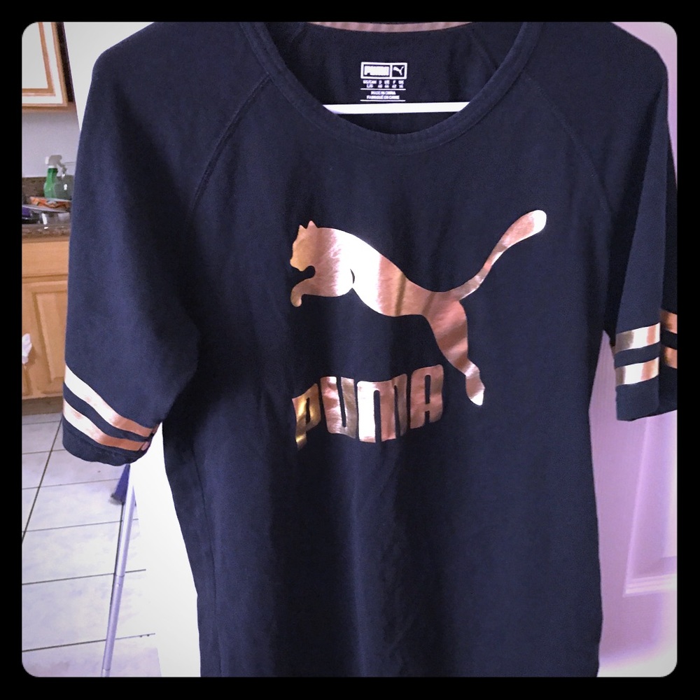 Puma black /gold Large shirt