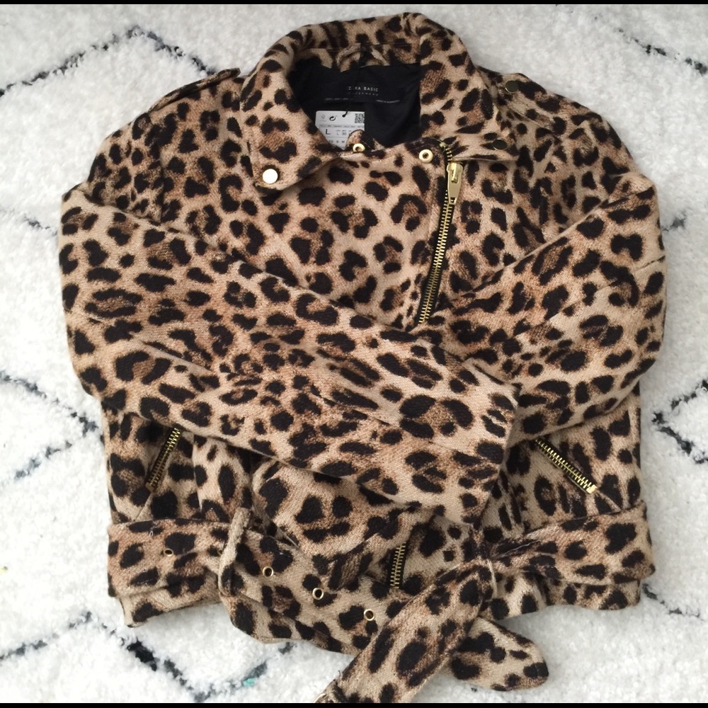 Zara cropped Moto jacket