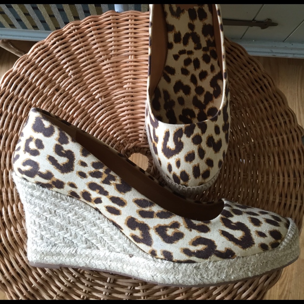 Jcrew🐾animal print🐾wedge