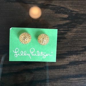 Lilly Pulitzer gold ball earrings NWT Lilly Pulitzer gold ball earrings NWT