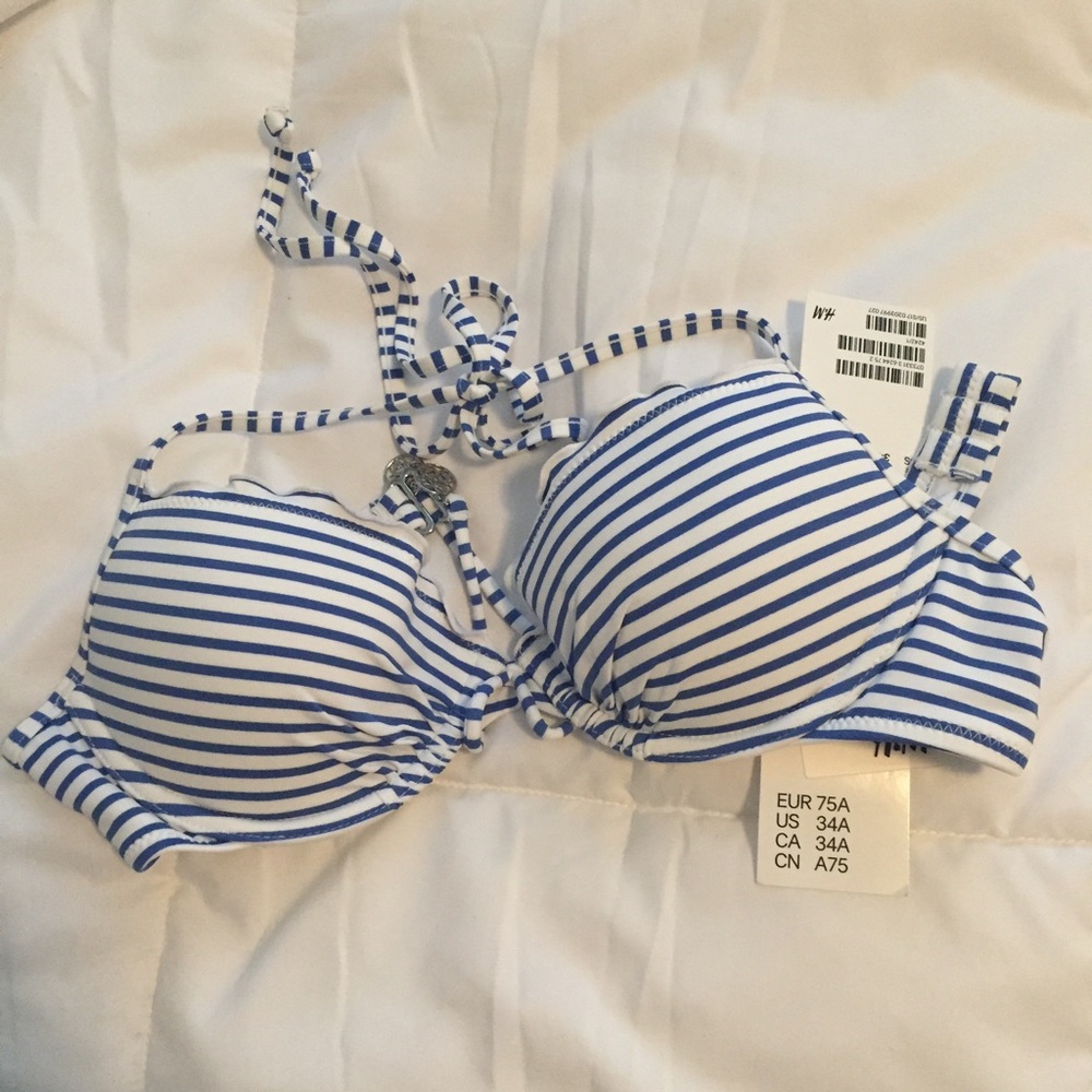 NWT H&M Push Up Bikini Top 34A