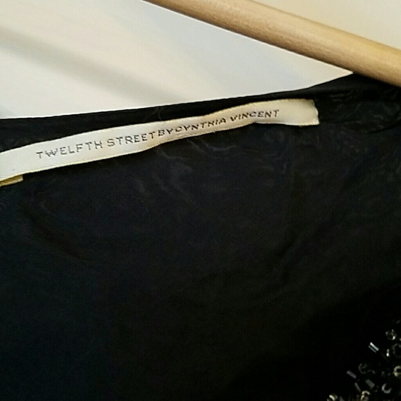 Twelfth Street Cynthia Vincent Silk Beaded Tank - Picture 3 of 4