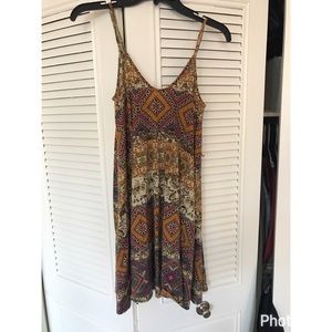 Loose tank printed dress