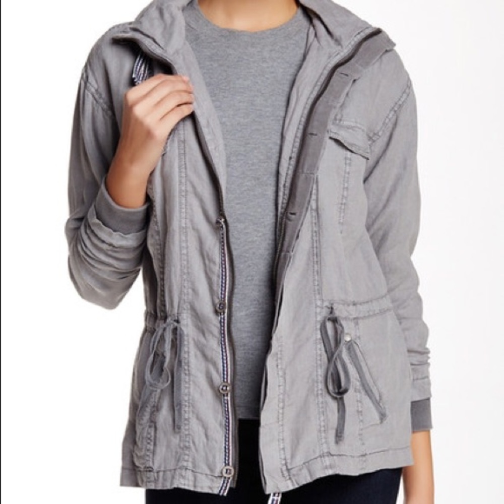 Michael Stars linen hooded anorak
