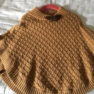 Janie and Jack girls poncho