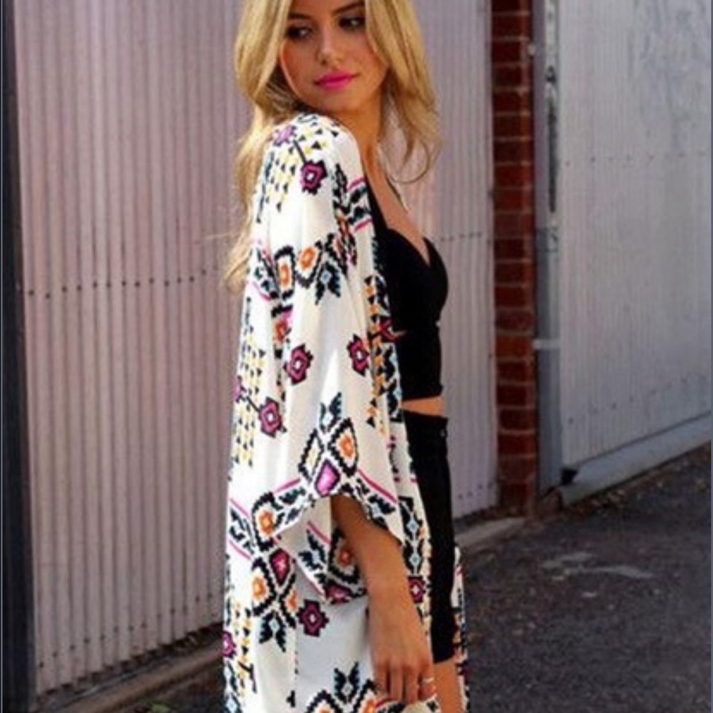 Aztec Print Kimono - Picture 8 of 8
