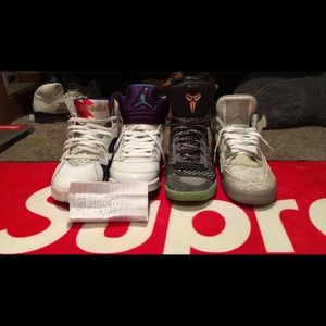 Jordan 5s 7s 4s and kobes