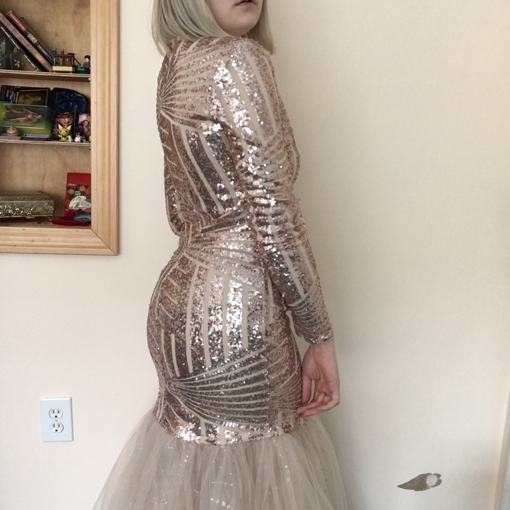 Champagne Gold Prom Dress