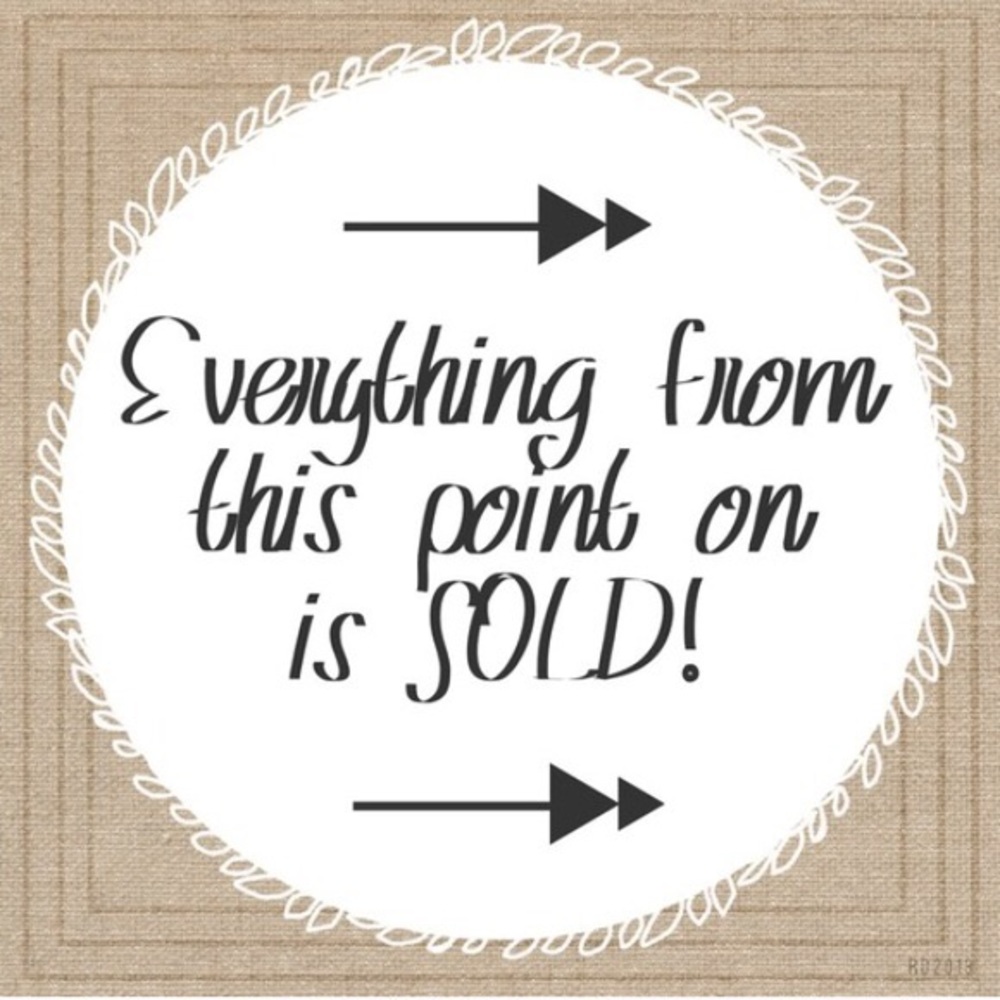 Sold items