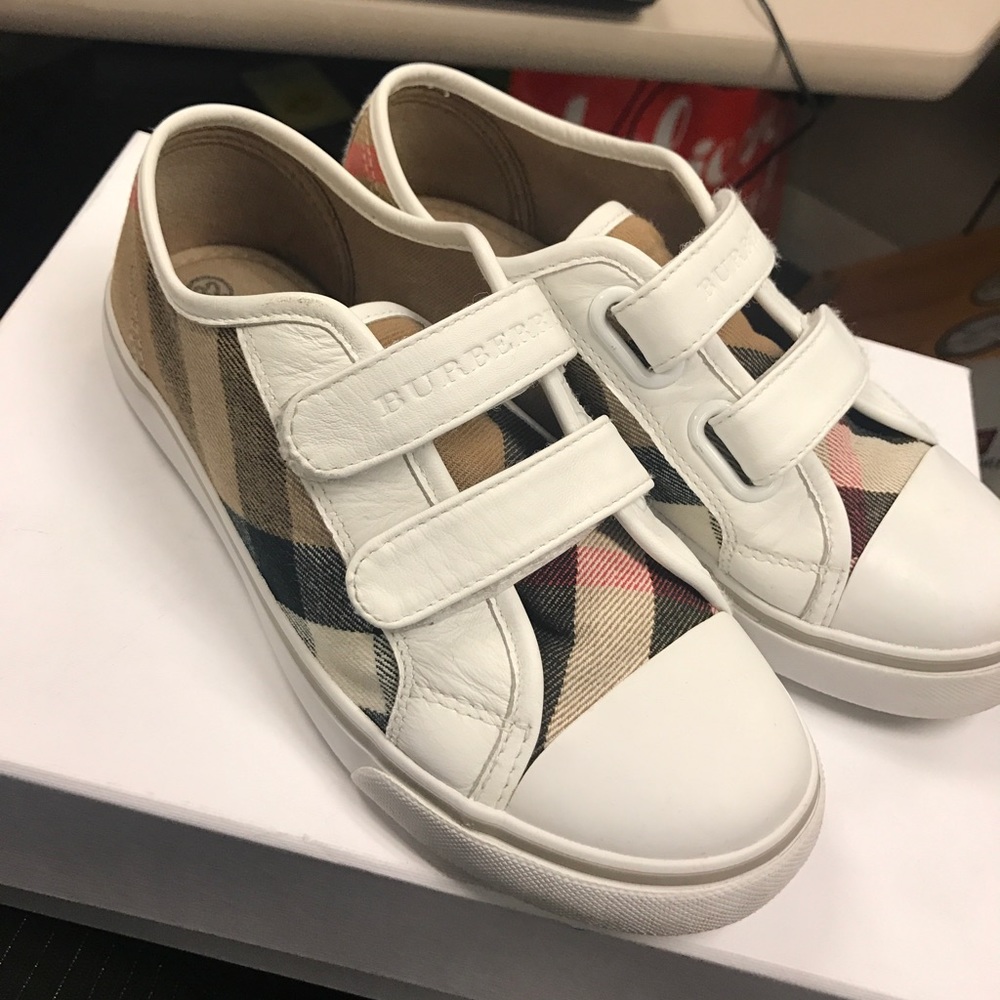 Kids Burberry sneakers, worn a few times.