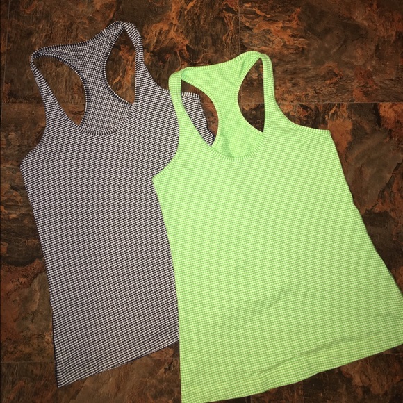 lululemon athletica Tops - Lululemon Gingham Cooler Racerback bundle. Size 6