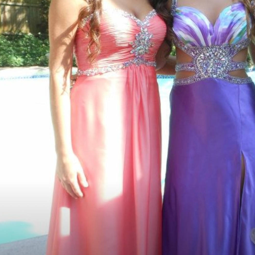 CORAL DRESS - Picture 3 of 4