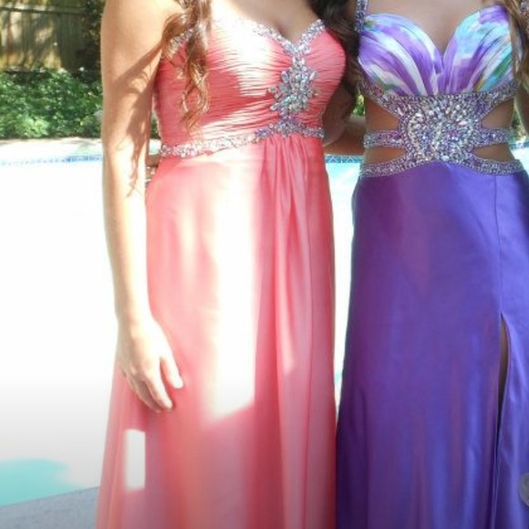 CORAL DRESS - Picture 3 of 4