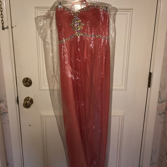 CORAL DRESS - Picture 4 of 4