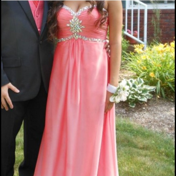 CORAL DRESS - Picture 2 of 4