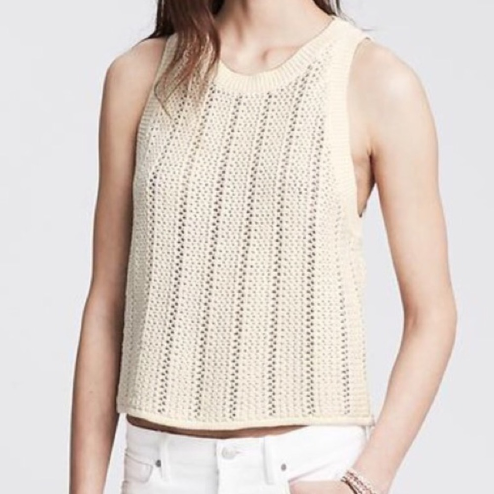 Banana Republic - knit crop sweater