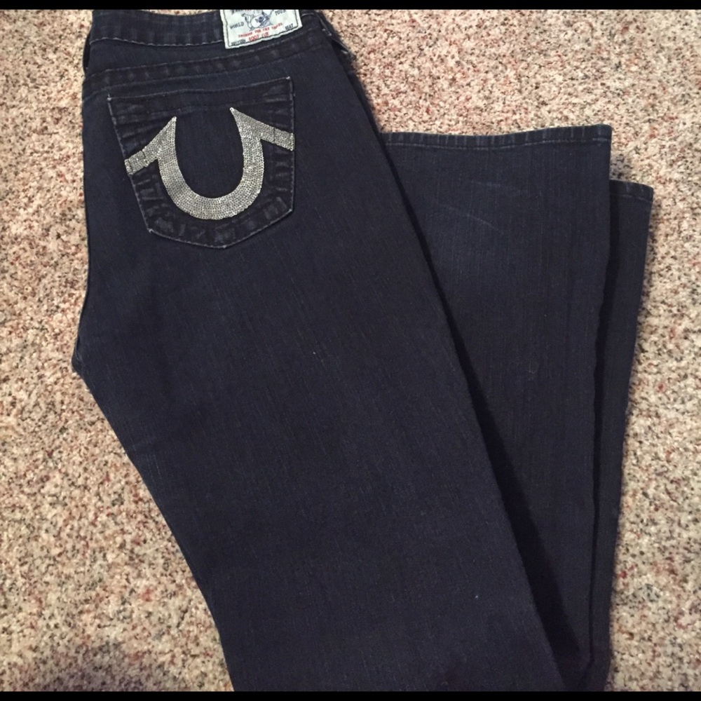 True religion dark jeans size 30!