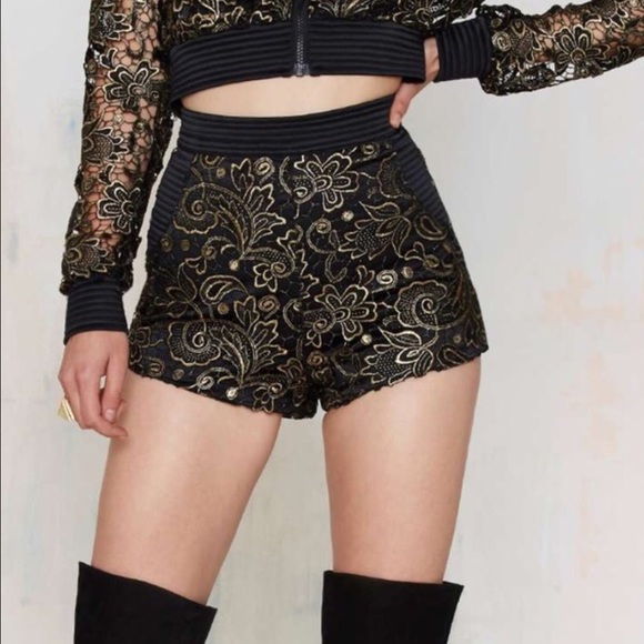 Zhivago Asheru Embroidered Shorts M - Picture 1 of 4