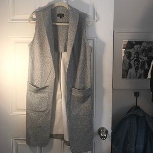 Topshop sleeveless, long vest