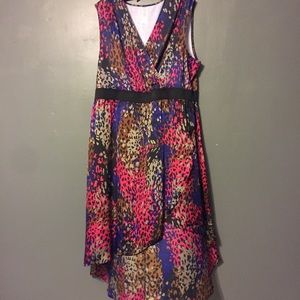 Never worn! High-low Leopard Print Dress