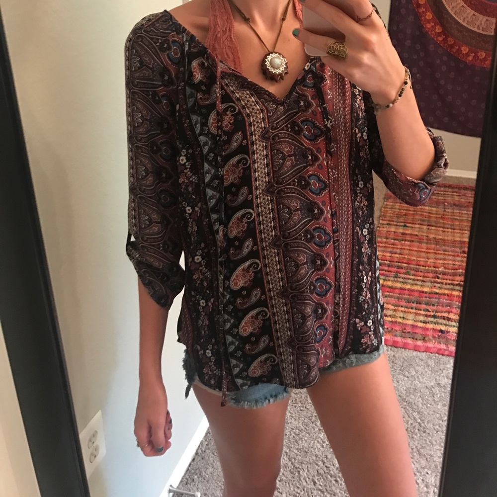 Paisley Lace Blouse