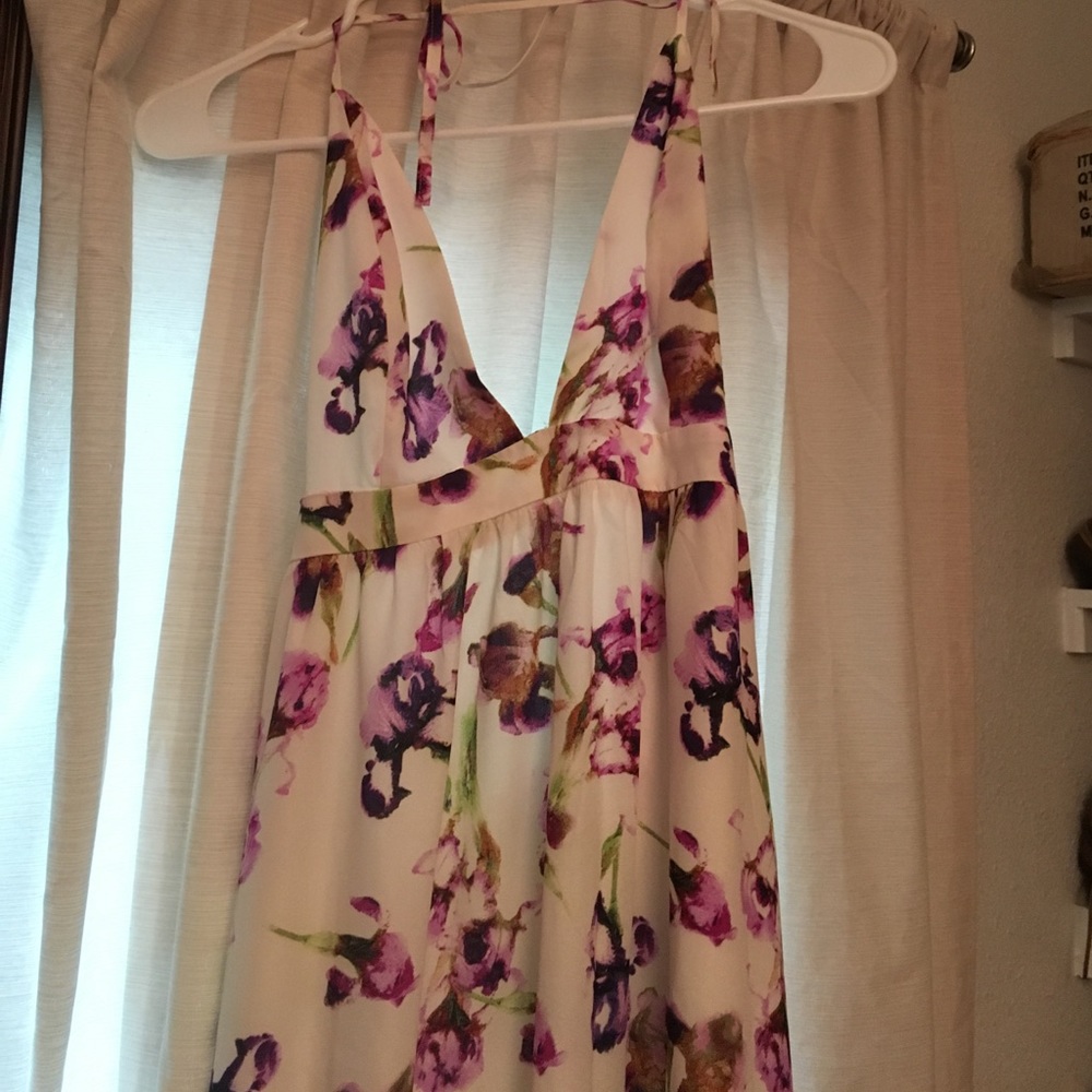 Forever 21 floral halter maxi dress