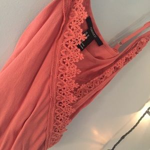 Coral crop top