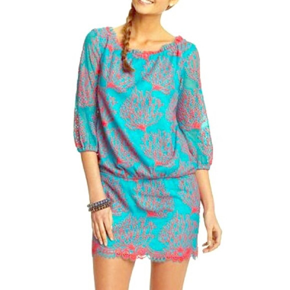 NWT Lilly Pulitzer Snorkel Blue Dress, Size 00