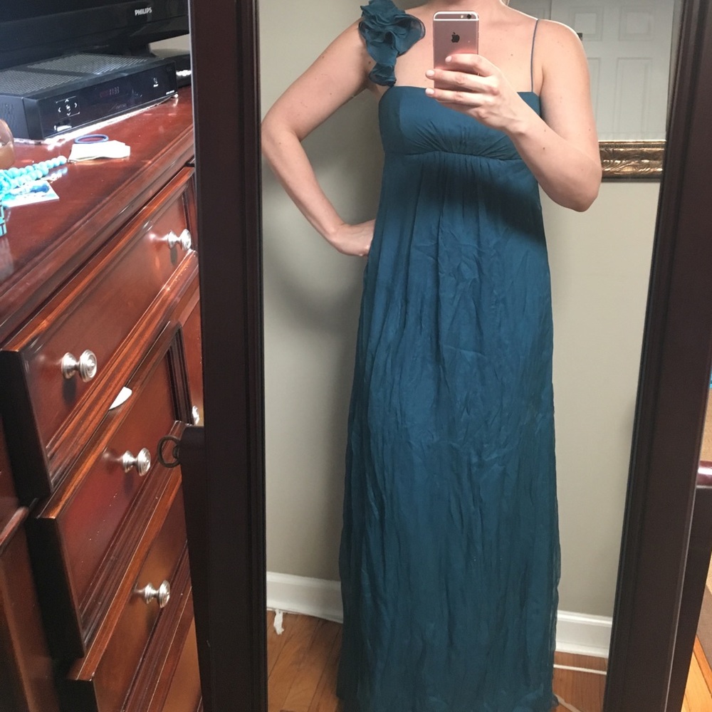 Teal Amsale bridesmaid dress. Worn once