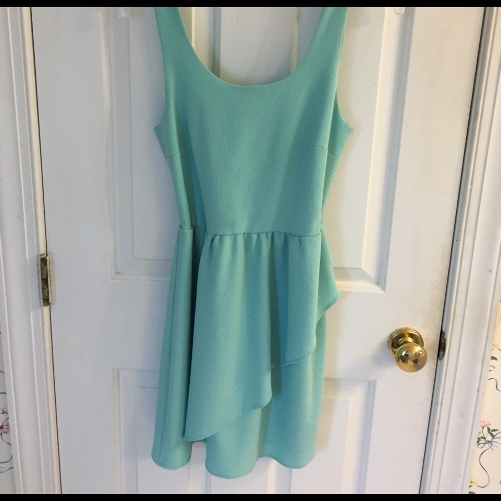 Everly Mint Ruffle Dress